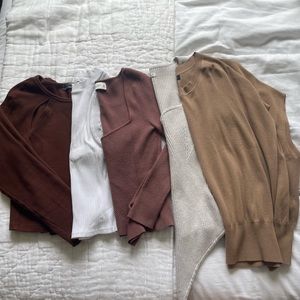 shirt (long sleeve, short sleeve, tank, sweater bundle)